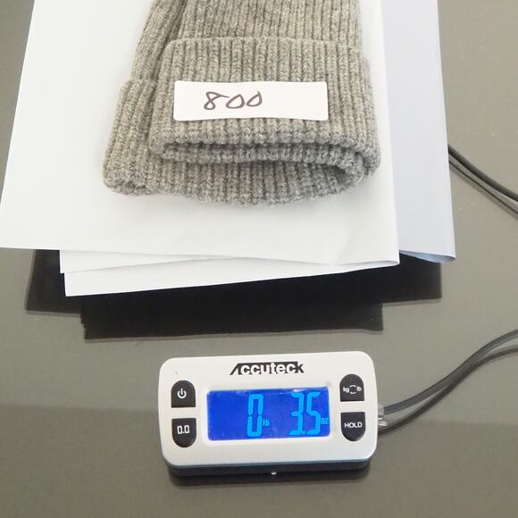Men's Polo Ralph Lauren Polo Gray Beanie 80% Extrafine Merino Wool, 20% Nylon - Picture 8 of 8